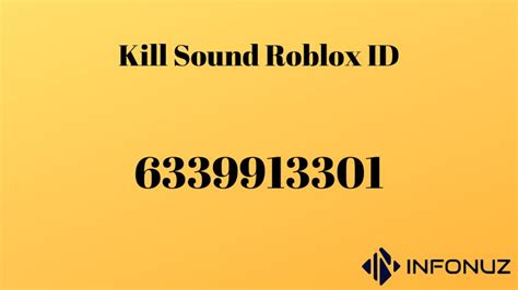 roblox kill sound id|roblox kill sound id maken.